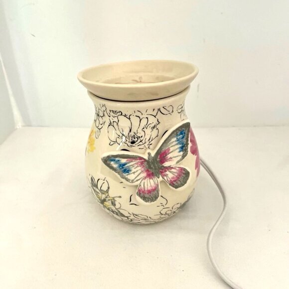 Intertek Ceramic Wax Warmer Electric Butterfly & Floral Model SC-507 - Picture 1 of 8
